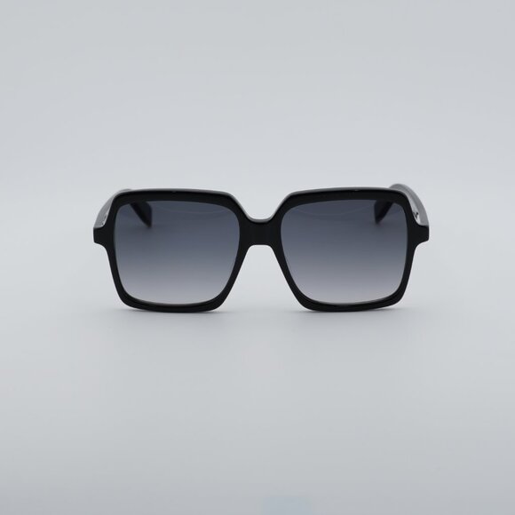 Saint Laurent SL174 001 Sunglasses Black Square Frame, Grey Lenses main image 5